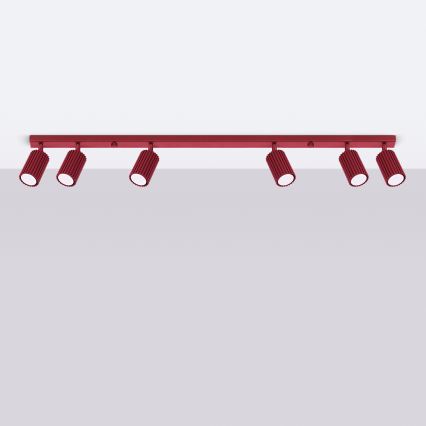 Brilagi - LED-Deckenspot CRESTO 6xGU10/10W/230V burgunderrot