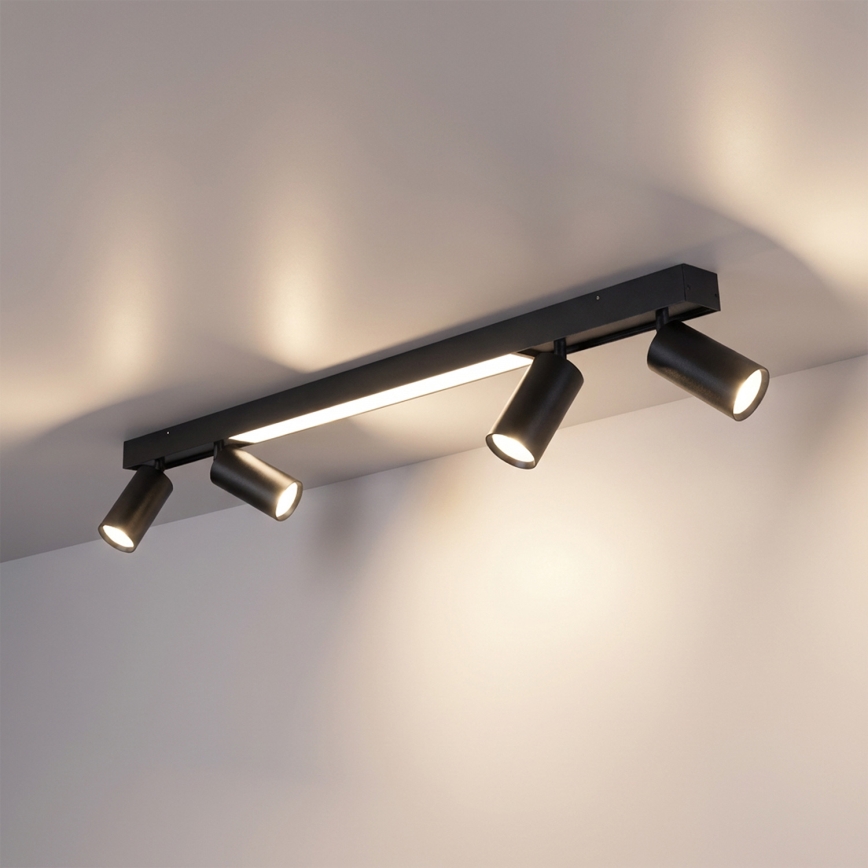 Brilagi - LED-Deckenspot SELE 4xGU10/30W/230V + LED/25W schwarz