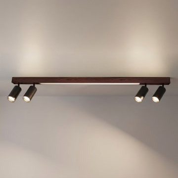BRILAGI - LED-Deckenspot SELE 4xGU10/30W/230V + LED/25W schwarz/Kirschdekor