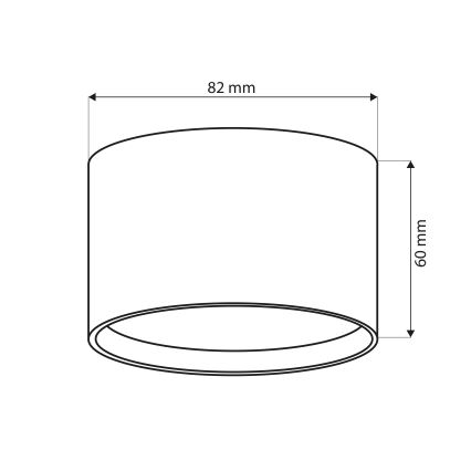 BRILAGI - LED Deckenspot SMOOTH 1xGX53/15W/230V 60x82 mm, beige