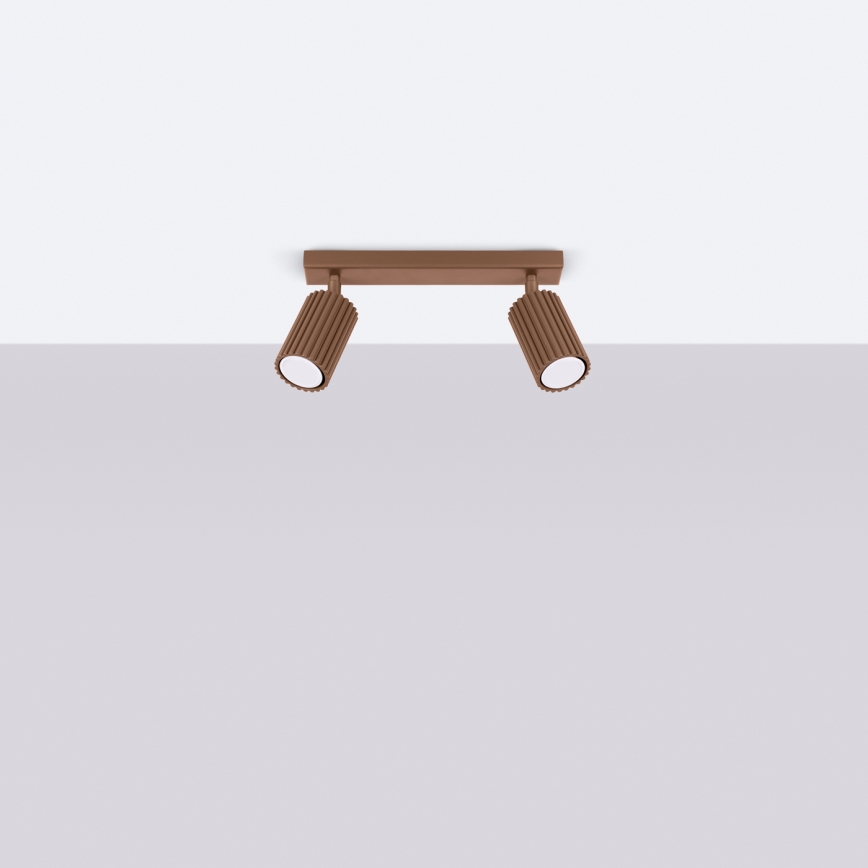 Brilagi - LED-Deckenstrahler CRESTO 2xGU10/10W/230V braun