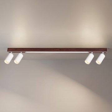 BRILAGI - LED-Deckenstrahler SELE 4xGU10/30W/230V + LED/25W weiß/Kirschdekor