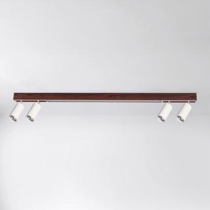 BRILAGI - LED-Deckenstrahler SELE 4xGU10/30W/230V + LED/25W weiß/Kirschdekor
