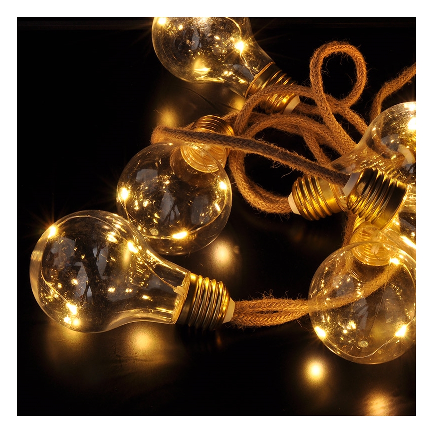Brilagi - LED-Dekokette 10xLED/3xAA 1,8m warmweiß