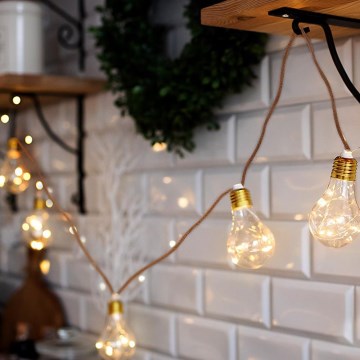 Brilagi - LED dekorative Lichterkette 10xLED/3xAA 1,8m warmweiß