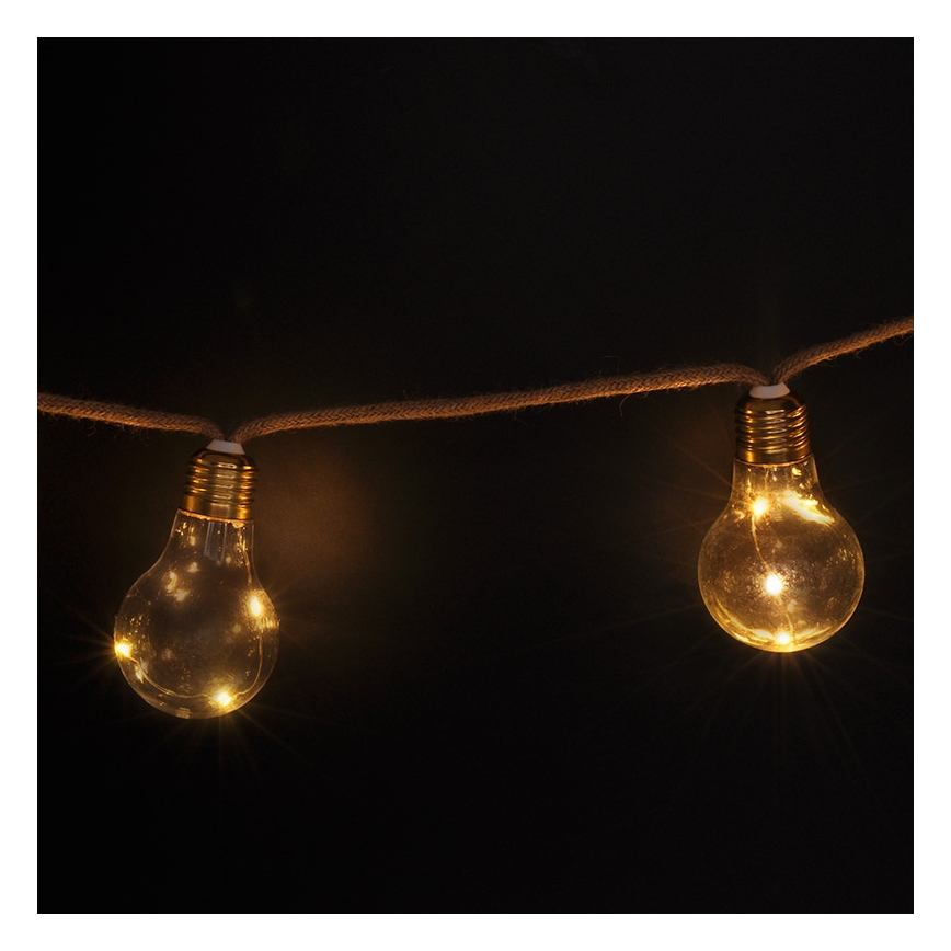 Brilagi - LED dekorative Lichterkette 10xLED/3xAA 1,8m warmweiß