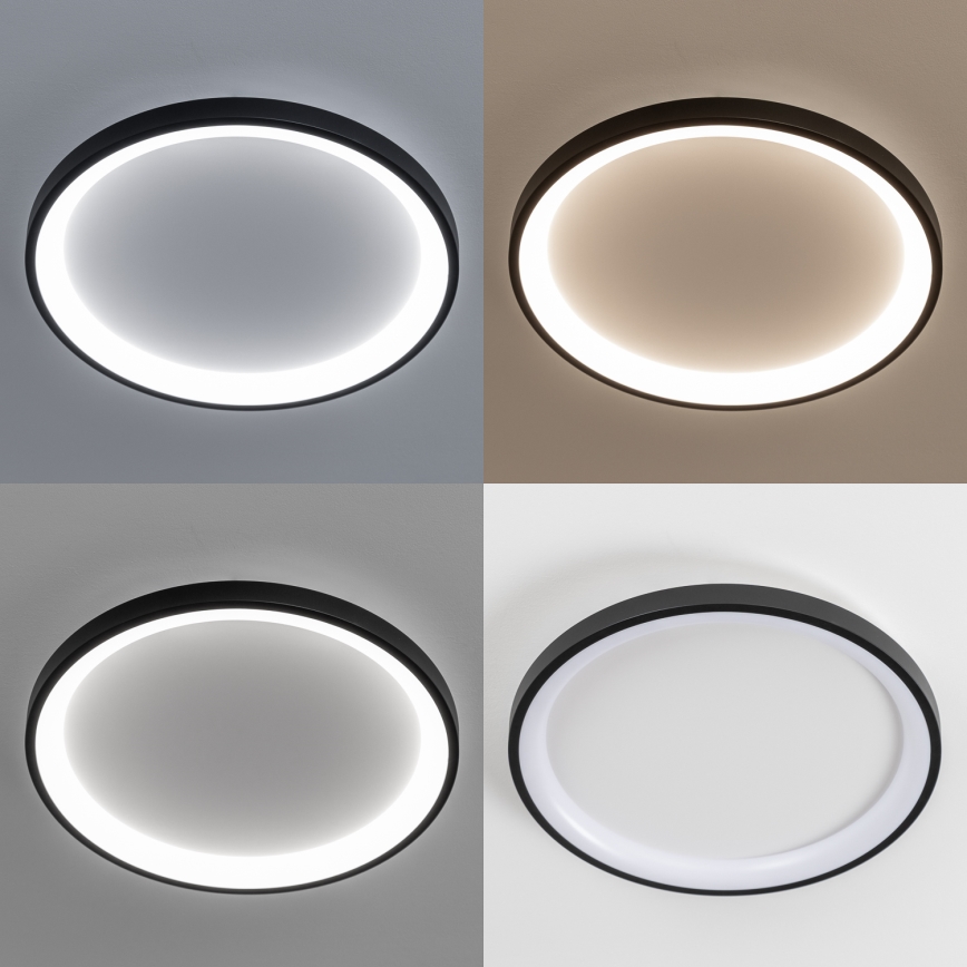 Brilagi - LED dimmbar Deckenleuchte FALCON SLIM LED/42W/230V 3000-6500K Ø 50 cm schwarz + Fernbedienung