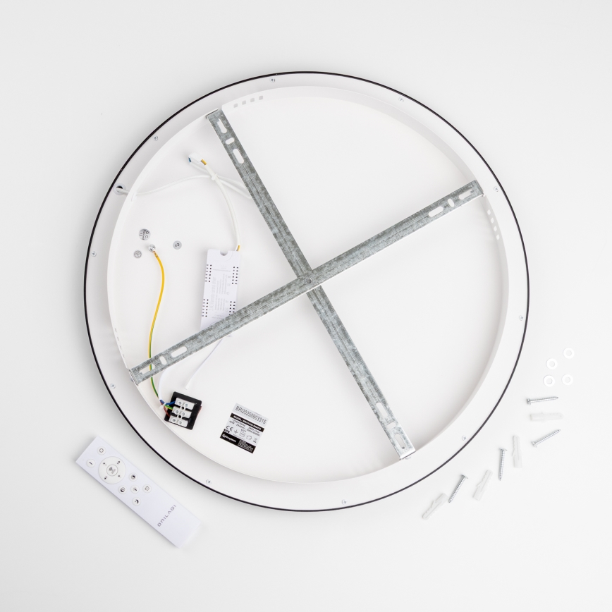 Brilagi - LED dimmbar Deckenleuchte FALCON SLIM LED/42W/230V 3000-6500K Ø 50 cm schwarz + Fernbedienung