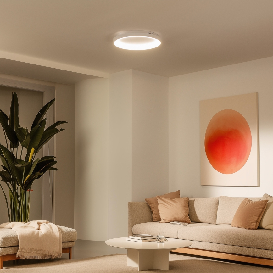 Brilagi - LED-dimmbare Deckenleuchte FALCON SLIM LED/42W/230V 3000-6500K Ø 50 cm weiß + Fernbedienung