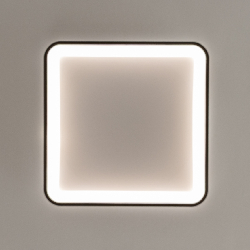 Brilagi - Dimmbare LED-Deckenleuchte FALCON SLIM LED/50W/230V 3000-6500K 50x50 cm schwarz + Fernbedienung