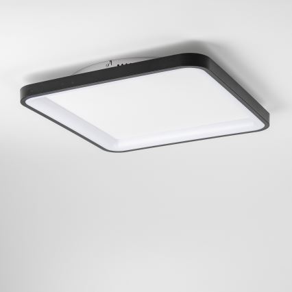 Brilagi - Dimmbare LED-Deckenleuchte FALCON SLIM LED/50W/230V 3000-6500K 50x50 cm schwarz + Fernbedienung