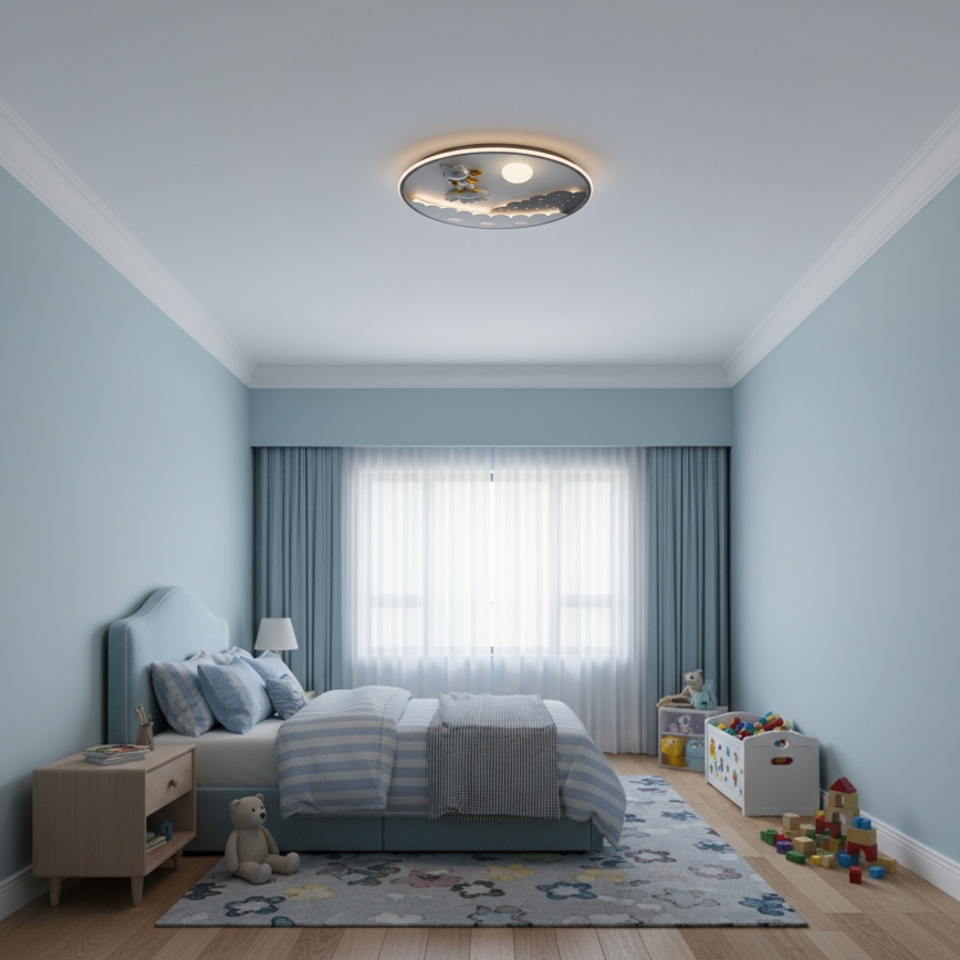 Brilagi - dimmbare LED-Kinderzimmer-Deckenleuchte ASTRO LED/68W/230V 3000–6000K Ø 49 cm + Fernbedienung