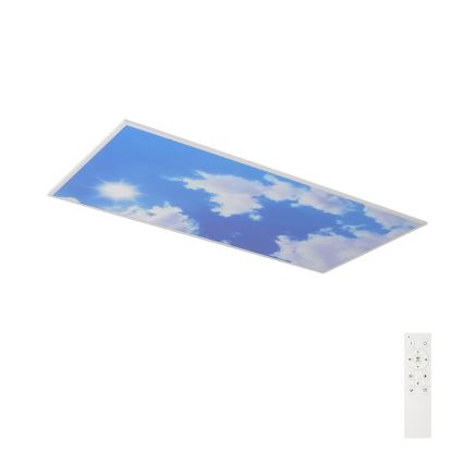 Brilagi - LED-dimmbare Deckenleuchte SLIMFRAME SKY LED/80W/230V 120x60 cm 3000-6000K silber/blau + Fernbedienung