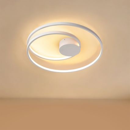 Brilagi - LED-dimmbare Deckenleuchte TWISTER LED/48W/230V 3000-6000K Ø 50 cm weiß + Fernbedienung