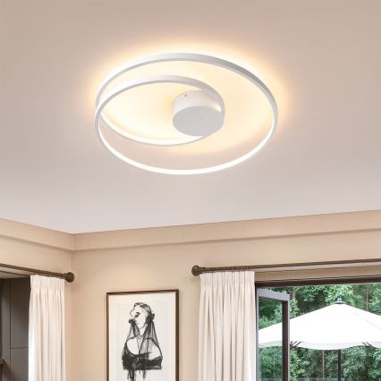 Brilagi - LED-dimmbare Deckenleuchte TWISTER LED/48W/230V 3000-6000K Ø 50 cm weiß + Fernbedienung