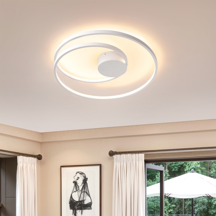 Brilagi - LED-dimmbare Deckenleuchte TWISTER LED/48W/230V 3000-6000K Ø 50 cm weiß + Fernbedienung