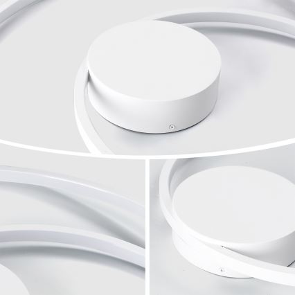 Brilagi - LED-dimmbare Deckenleuchte TWISTER LED/48W/230V 3000-6000K Ø 50 cm weiß + Fernbedienung