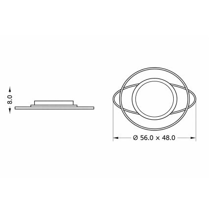 Brilagi - Dimmbare LED-Kinder-Deckenleuchte ASTRO LED/68W/230V 3000-6000K + Fernbedienung
