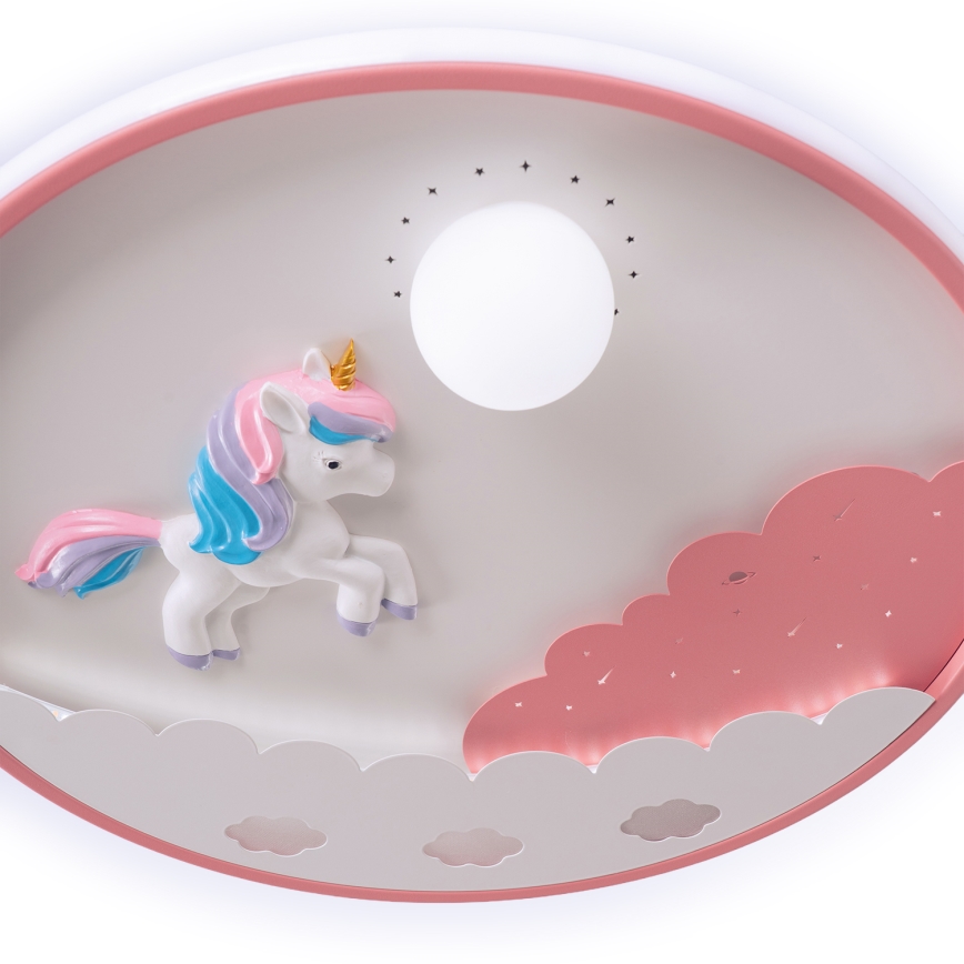 Brilagi - Dimmbare LED-Kinder-Deckenleuchte UNICORN LED/68W/230V 3000-6000K Ø 49 cm + Fernbedienung