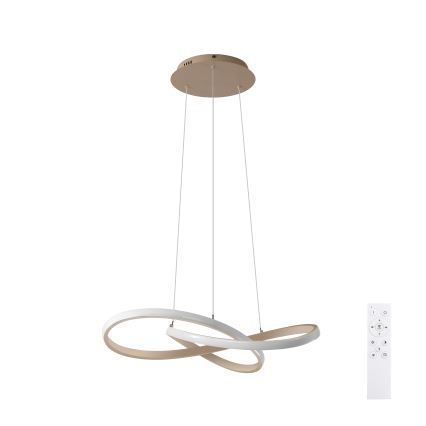 Brilagi - INFINITY dimmbare LED-Pendelleuchte an Kabel LED/55W/230V 3000-6000K 50x50 cm beige + Fernbedienung