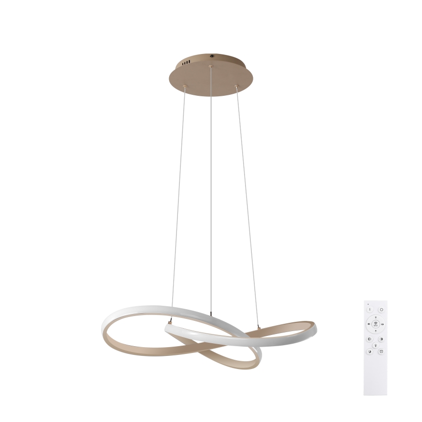 Brilagi - INFINITY dimmbare LED-Pendelleuchte an Kabel LED/55W/230V 3000-6000K 50x50 cm beige + Fernbedienung