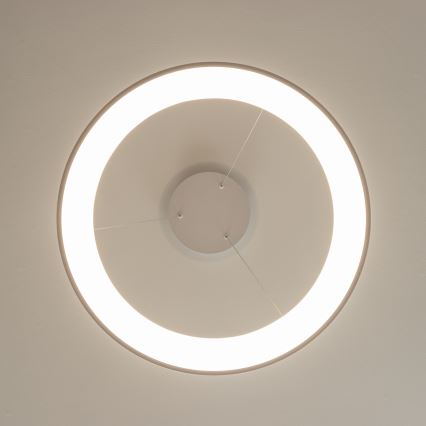 Brilagi - LED-dimmbare Pendelleuchte mit Seilaufhängung FALCON II LED/99W/230V 3000-6500K Ø 60 cm weiß + Fernbedienung