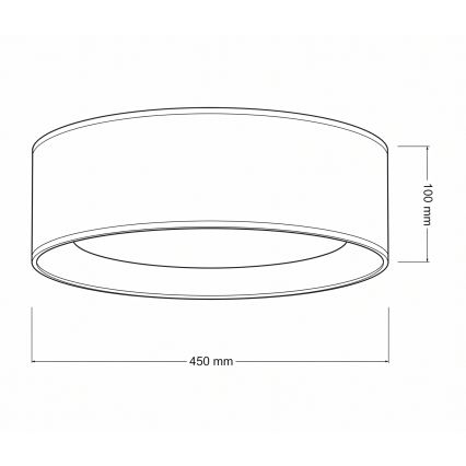 Brilagi - LED-dimmbare Deckenleuchte VELVET SMARTIX LED/24W/230V 3000-6000K Ø 45 cm Braun/Gold Wi-Fi Tuya Beacon + Fernbedienung