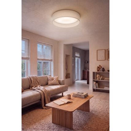 BRILAGI - LED-dimmbare Deckenleuchte VELVET SMARTIX LED/24W/230V 3000-6000K Ø 45 cm cremefarben Wi-Fi Tuya Beacon + Fernbedienung