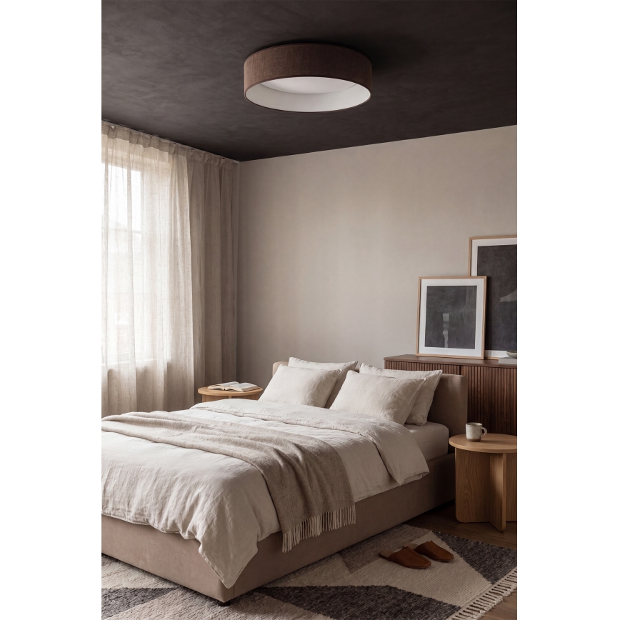BRILAGI - dimmbare LED-Deckenleuchte VELVET SMART VARI LED/24W/230V 3000-6500K Ø 45 cm braun + Fernbedienung