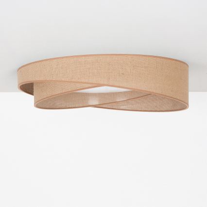 BRILAGI - LED-dimmbare Deckenleuchte VELVET TWIST LED/36W/230V 3000-6000K Ø 65 cm Wi-Fi Tuya Beacon beige + Fernbedienung