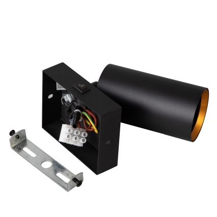 Brilagi - LED RGBW dimmbarer Wandspot SELE 1xGU10/6W/230V 3000K schwarz/gold + Fernbedienung