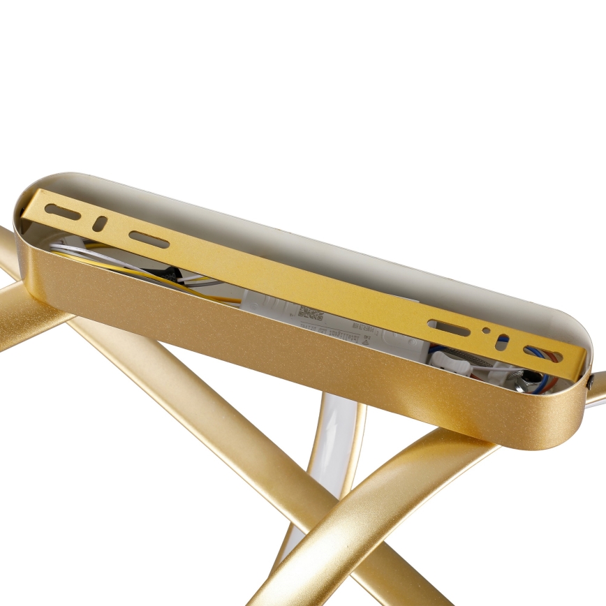 Brilagi - LED-dimmbare Deckenleuchte TWISTER LED/60W/230V 3000-6000K goldfarben + Fernbedienung