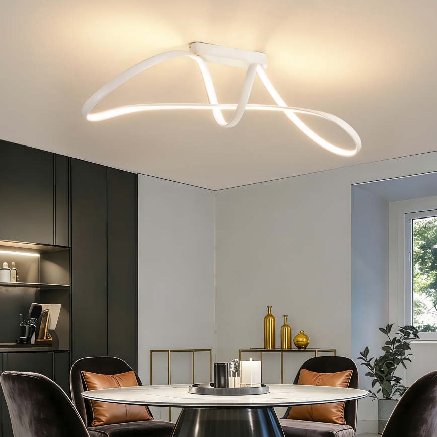 Brilagi - LED dimmbare Aufputz-Deckenleuchte TWISTER LED/60W/230V 3000-6000K weiß + Fernbedienung