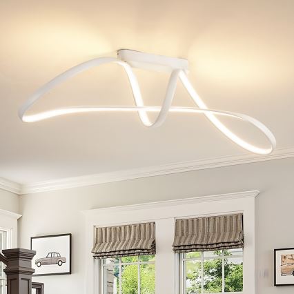 Brilagi - LED dimmbare Aufputz-Deckenleuchte TWISTER LED/60W/230V 3000-6000K weiß + Fernbedienung