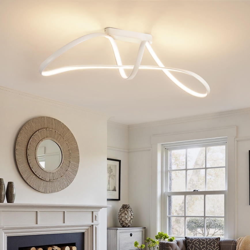 Brilagi - LED dimmbare Aufputz-Deckenleuchte TWISTER LED/60W/230V 3000-6000K weiß + Fernbedienung