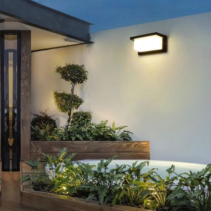Brilagi - Dimmbare LED-Außenwandleuchte BRICKY 1xE27/6W/230V 2700-6500K IP54 schwarz
