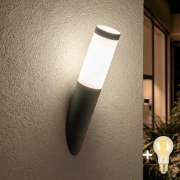 BRILAGI - LED-dimmbare Außen-Wandleuchte ELIA 1xE27/6W/230V 2700-6500K IP44 Wi-Fi Anthrazit