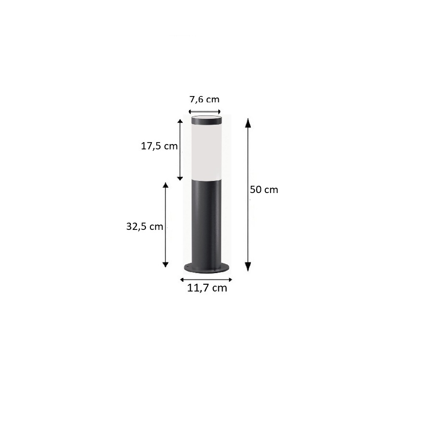 BRILAGI - LED dimmbare Außenleuchte ELIA 1xE27/6W/230V 2700-6500K IP44 Wi-Fi 50 cm Anthrazit