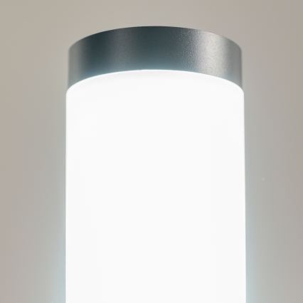 BRILAGI - LED-dimmbare Außenleuchte mit Steckdose ELIA 1xE27/6W/230V 2700-6500K IP44 WLAN 50 cm Anthrazit
