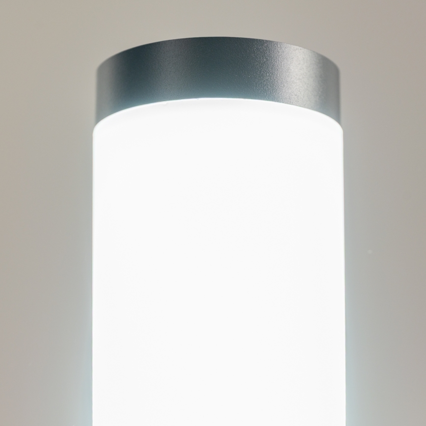 BRILAGI - LED-dimmbare Außenleuchte mit Steckdose ELIA 1xE27/6W/230V 2700-6500K IP44 WLAN 50 cm Anthrazit