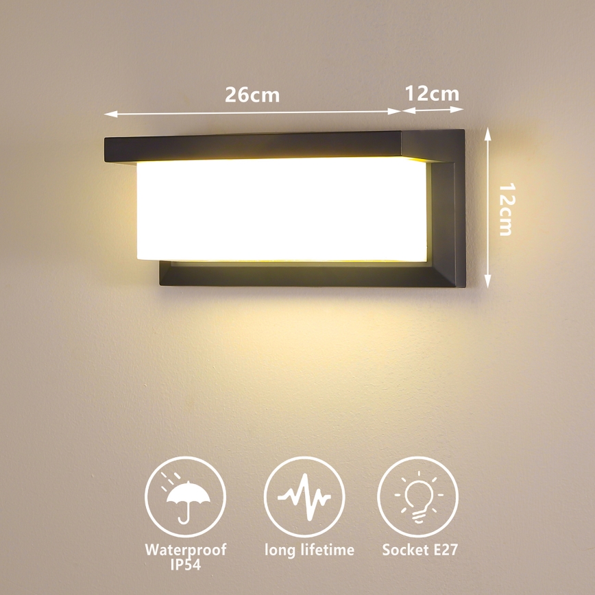 Brilagi - Dimmbare LED-Außenwandleuchte BRICKY 1xE27/6W/230V 2700-6500K IP54 anthrazit