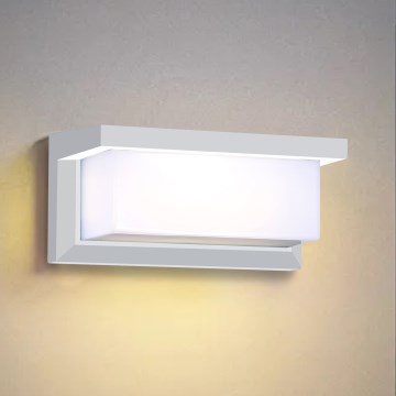 Brilagi - LED-dimmbare Außenwandleuchte BRICKY 1xE27/6W/230V 2700-6500K IP54 weiß