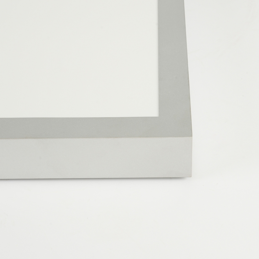 Brilagi - LED-dimmbare Badezimmer-Deckenleuchte FRAME SMART LED/50W/230V 120x30 cm 3000-6000K IP44 silber + Fernbedienung