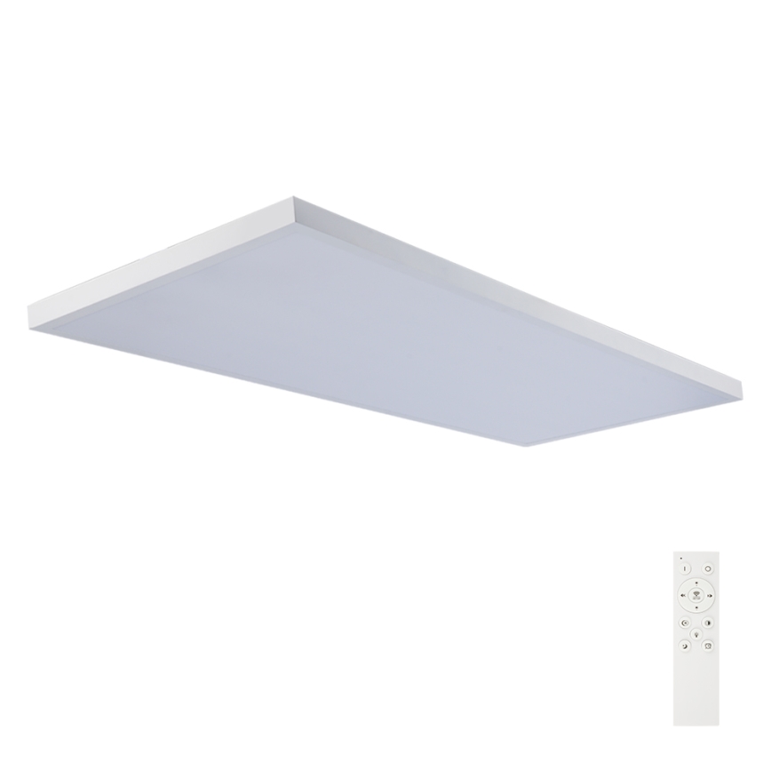 Brilagi - Dimmbare LED-Badezimmer-Deckenleuchte FRAME SMART LED/96W/230V 120x60 cm 3000-6000K IP44 weiß + Fernbedienung