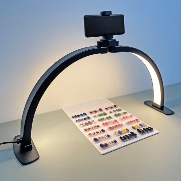 Brilagi - LED dimmbare Bogen-Tischlampe RADIO LED/25W/24/230V 3000/4000/6500K schwarz