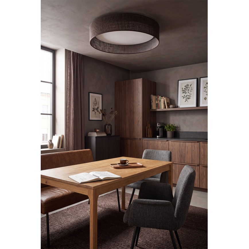 Brilagi - Dimmbare LED-Deckenleuchte VELVET SMARTIX STARS LED/24W/230V 3000–6000K Ø 45 cm braun Wi-Fi Tuya Beacon + Fernbedienung