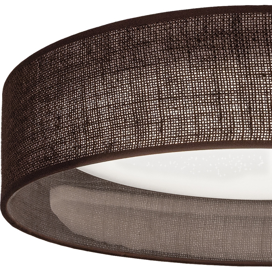 Brilagi - Dimmbare LED-Deckenleuchte VELVET SMARTIX STARS LED/24W/230V 3000–6000K Ø 45 cm braun Wi-Fi Tuya Beacon + Fernbedienung