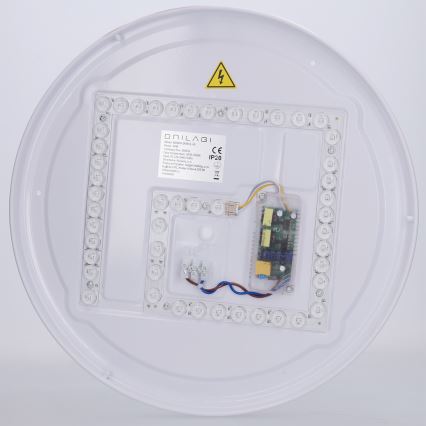 Brilagi - dimmbare LED-Deckenleuchte COCI LED/48W/230V 3000-6500K Ø 39 cm Holzdekor/Schwarz + Fernbedienung