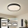 Brilagi - LED-dimmbare Deckenleuchte CORVO LED/54W/230V 3000-6000K schwarz Ø 40 cm + Fernbedienung