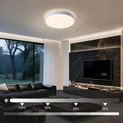 Brilagi - dimmbare LED-Deckenleuchte CORVO LED/54W/230V 3000-6000K weiß Ø 40 cm + Fernbedienung